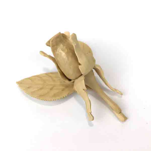 Carved Natural Mini Rose Bud - Image 6